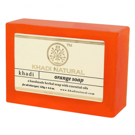 Аюрведическое мыло с Апельсином Кхади  125 г. Orange Soap Khadi