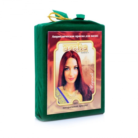 Аюрведическая краска для волос Медная 100 г Ааша Aasha Herbals