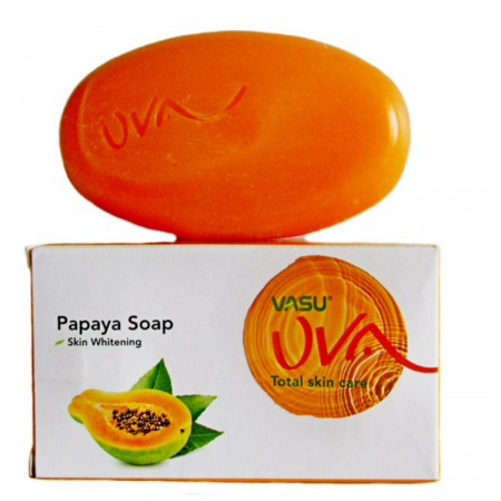 Мыло с Папайей 125г. Papaya Soap Skin Whitening VASU UVA Trichup