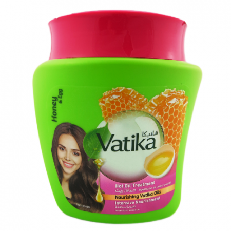 Маска Мед и Яйцо - Интенсивное питание Дабур Ватика 500г.Hot Oil Intensive Nourishment Hair Mask Dabur Vatika