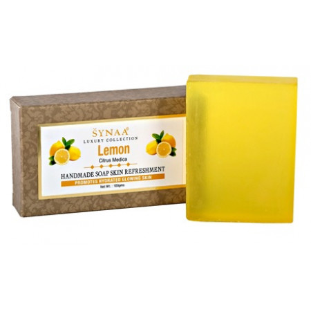 Мыло Лимон LUXURY COLLECTION ручной работы,100 гр, Synaa