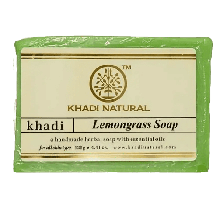 Аюрведическое мыло Лемонграсс Кхади 125 г.Lemongrass Soap Khadi