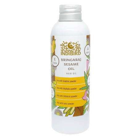 Масло Брингарадж на кунжутном масле (Bhringraj Sesame Hair Oil) 150 мл Indibird