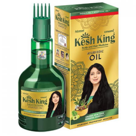 Масло для поврежденных волос Кеш Кинг 100мл Kesh King Scalp and Hair Medicinal Ayurvedic Oil