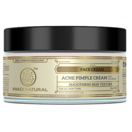 Травяной Крем для Лица против Акне и чёрных точек 50г. Herbal Acne Pimple Cream Khadi Natural