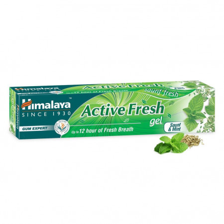 Аюрведический зубной гель Активная свежесть Гималая 80 гр  Active Fresh Gel Himalaya