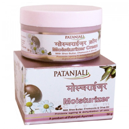 Увлажняющий крем для лица Патанджали с маслом Ши и Ромашкой 50г Moisturizer cream Patanjali