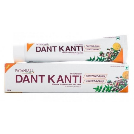 Аюрведическая зубная паста Дант Канти Патанджали 200 г. DANT KANTI Natural, Patanjali