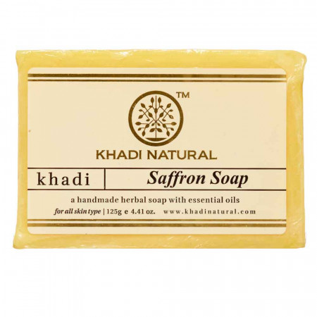 Аюрведическое мыло с Шафраном Кхади 125 г. Saffron Soap Khadi