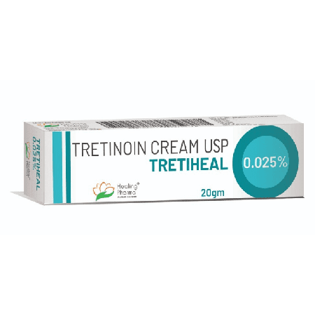 Третиноин Крем 0,025% (Третихил) 20 г Tretinoin Cream USP Tretiheal (Healing Pharma)