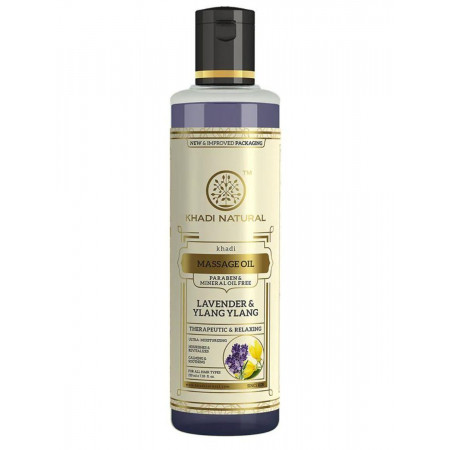 Массажное масло Кхади Лаванда Иланг Иланг 210 мл Khadi Herbal Massage oil Lavender Ylang Ylang