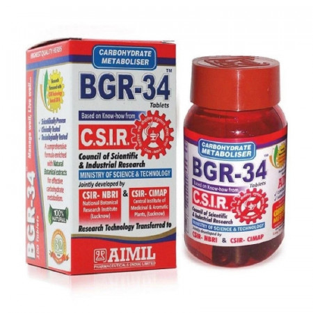 БГР-34 метаболизатор глюкозы, Амил 100 таб BGR-34 Carbohydrate Metaboliser, Amil