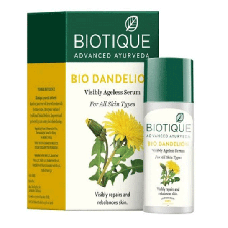 Антивозрастная сыворотка для лица Одуванчик Биотик 40 мл Bio Dandelion Serum Biotique