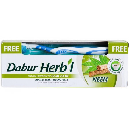 Зубная паста Ним Дабур  150 г + зубная щетка Neem DABUR HERB'L