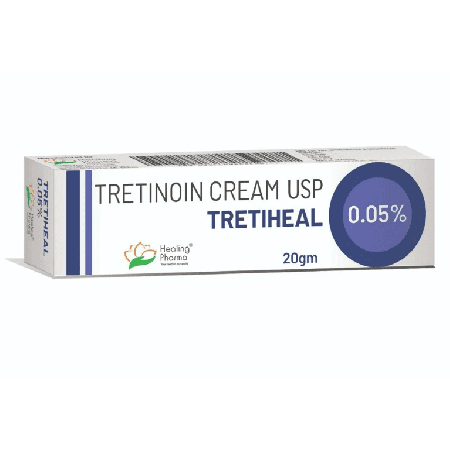 Третиноин Крем 0,05% (Третихил) 20 г Tretinoin Cream USP Tretiheal (Healing Pharma)