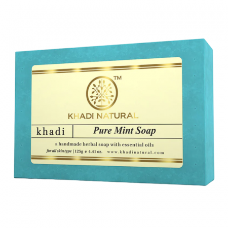 Аюрведическое мыло Чистая Мята Кхади 125 г. Pure Mint Soap Khadi