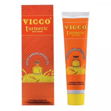 Крем для лица с Куркумой и Сандаловым маслом Викко 30 г Vicco Turmeric cream