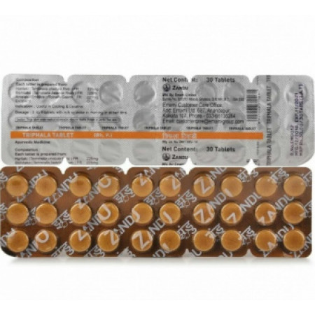 Трифала в Таблетках Занду 30 таб. по 650 мг Triphala Tablet Zandu