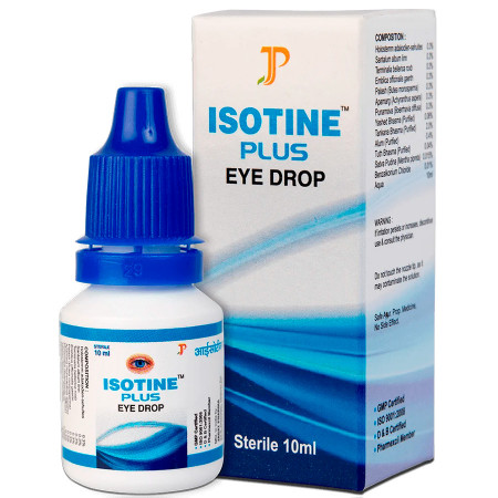 Глазные капли Айсотин Плюс Джагат Фарма 10 мл. Isotine Plus Eye Drop Jagat Pharma