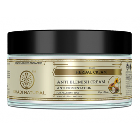 Травяной Крем от пигментации и дефектов кожи Кхади 50 г. Herbal Anti Blemish Cream Khadi Natural