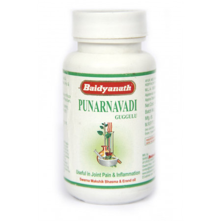 Пунарнавади Гуггул Байдьянатх 80 таблеток Punarnavadi Guggulu Baidyanath для почек и мочеполовой системы