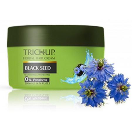 Крем для укладки волос с Черным тмином Тричуп Васу 200 мл. Trichup Herbal Hair Cream Black Seed VASU