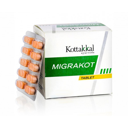 Мигракот Коттаккал Аюрведа лечение головной боли  100 таб Migrakot Tablets Kottakkal Ayurveda