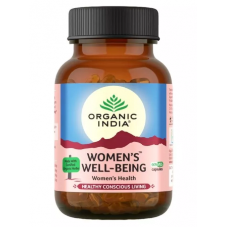 Вуменс Велл Биинг для женского здоровья Органик Индия 60 капсул Women's Well-Being Organic India