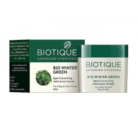  Крем Против Угрей и Прыщей Био Грушанка Биотик 15г. Bio Winter Green Spot Correcting Anti-Acne Cream Biotique